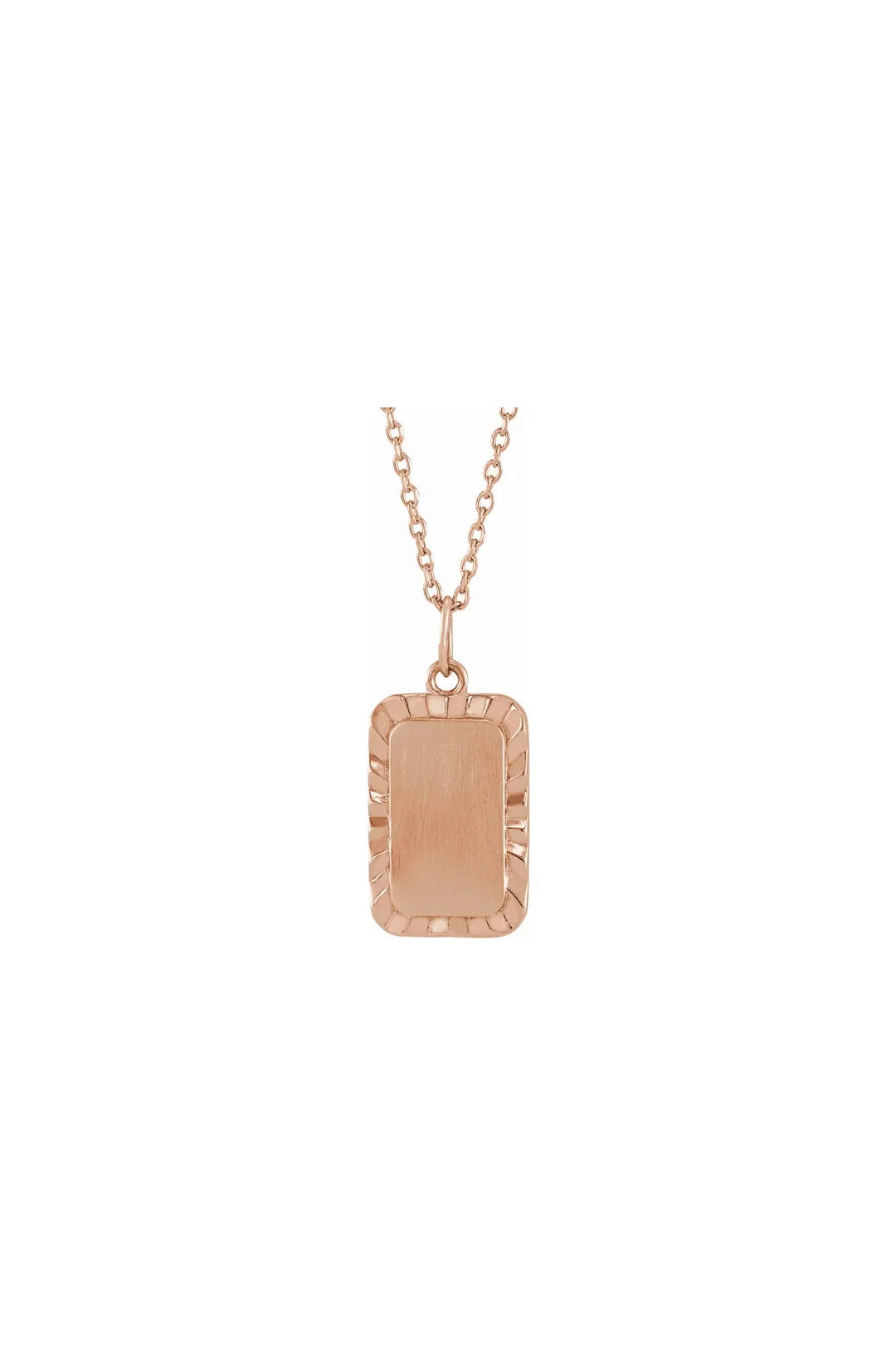 Engravable Sunburst Necklace