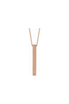 Round 3-Stone Engravable 4-Sided Bar Necklace Mounting