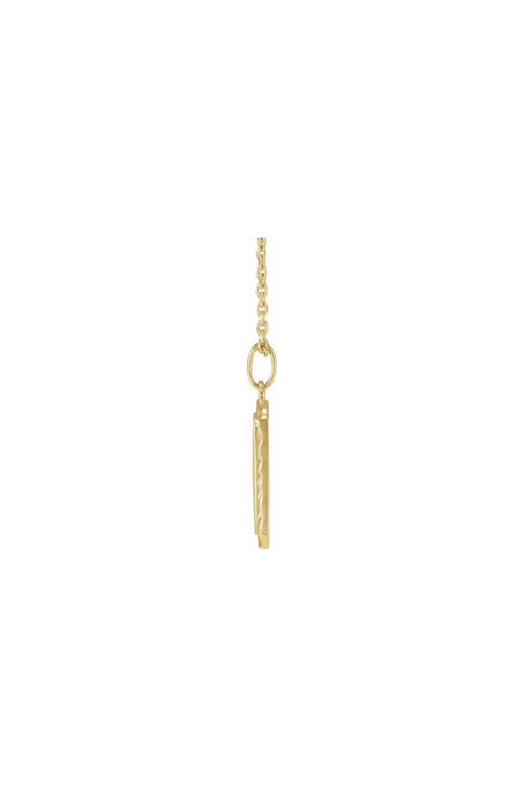 Engravable Sunburst Necklace