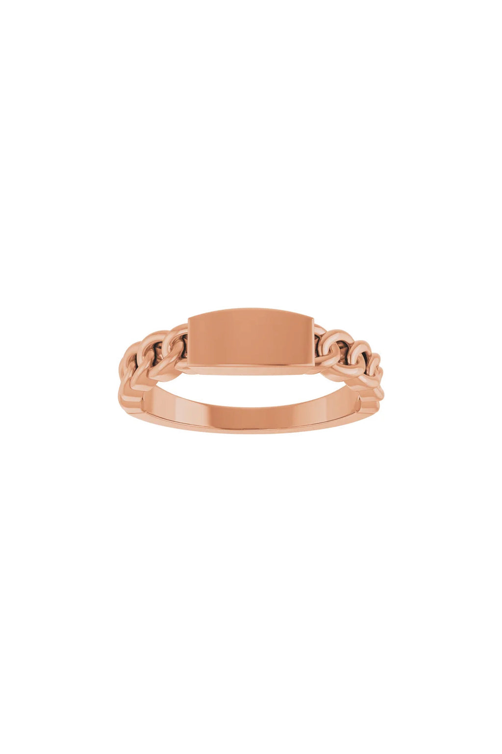 Engravable Chain Link Ring