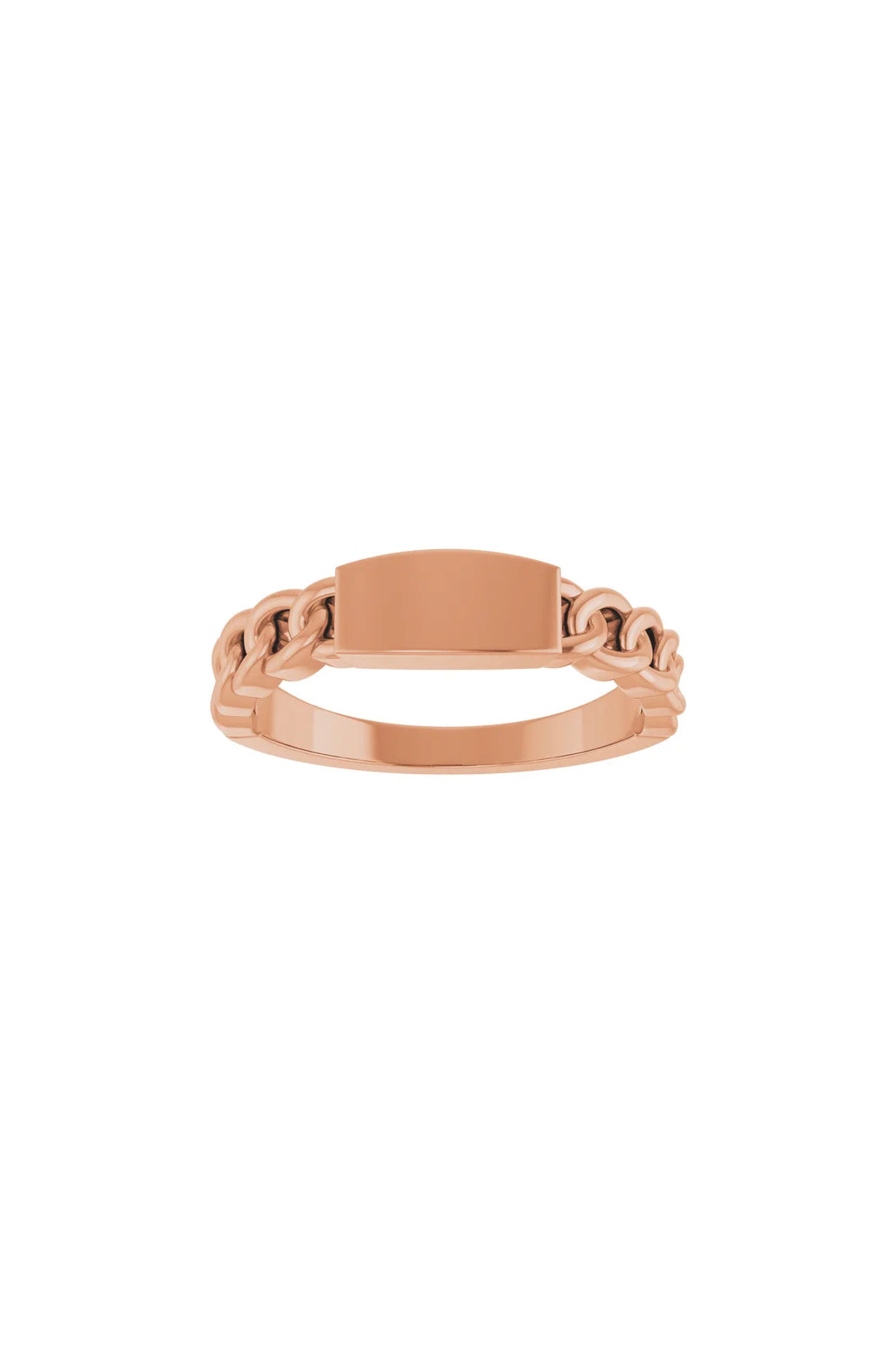 Engravable Chain Link Ring