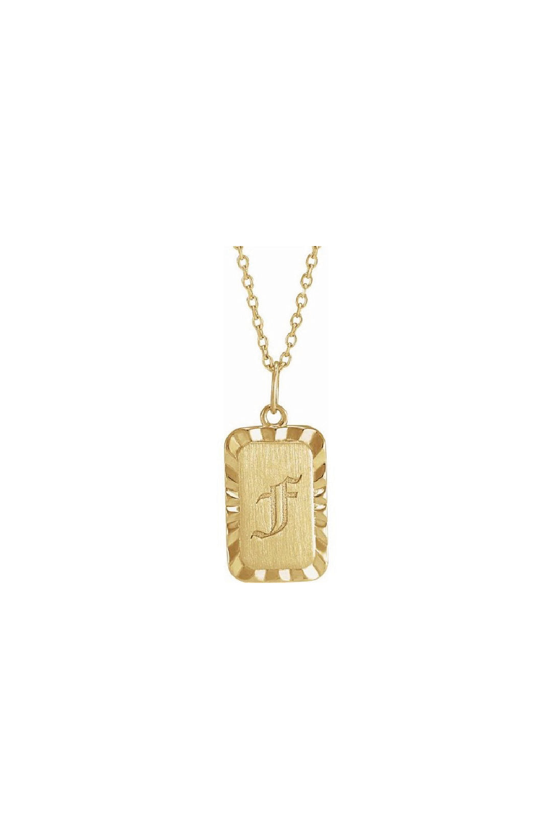 Engravable Sunburst Necklace