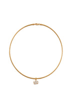Oval Diamond Charm