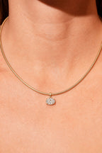 Oval Diamond Charm