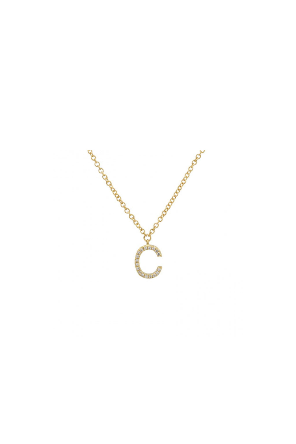 Initial Diamond Necklace