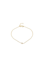 Solitaire Bezel Diamond Anklet
